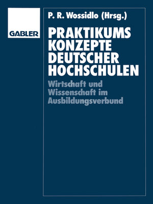 cover image of Praktikumskonzepte deutscher Hochschulen
